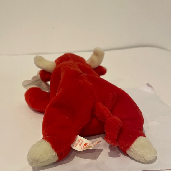 Snort The Bull 05-15-95 Rare Retired Ty Beanie Baby  not mass produced - Picture 4 of 6